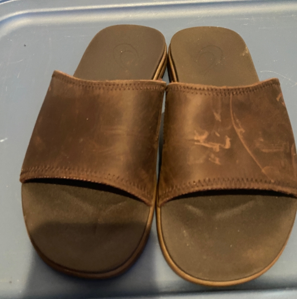 Olukai Alania Slide Brown
